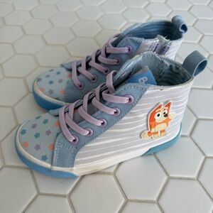 Kids High-Top Sneakers - Blue and Purple